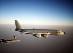 F-18, KC-135 Stratotanker