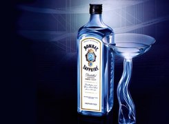 Gin, Bombay, Sapphire, Kieliszek