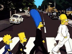 The Simpsons, Simpsonowie, Rodzinka, Przejście, Pasy, Ulica