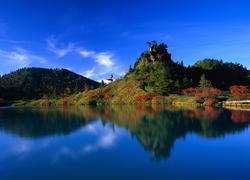 Jezioro, Yumiike, Japonia