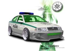 Skoda, Octavia, Policja, Tuning