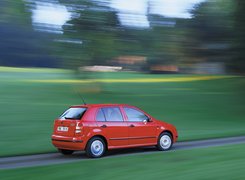 Czerwona, Skoda Fabia