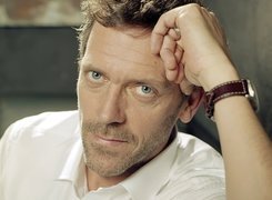 Hugh Laurie, Biała, Koszula, Zegarek