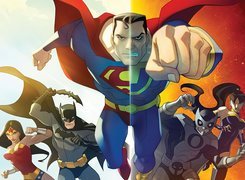 Bohaterowie, Dobro, Zło, Serial animowany, Liga Sprawiedliwych Kryzys na dwóch Ziemiach, Justice League Crisis on Two Earths