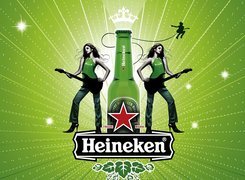 Piwo, Heineken, Butelka, Dwie, Dziewczyny