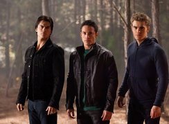 Pamiętniki wampirów, The Vampire Diaries, Ian Somerhalder, Michael Trevino, Paul Wesley