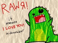 Dinozaur, Wyznający, Miłość