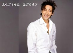 Adrien Brody, Biała, Koszula, Uśmiech