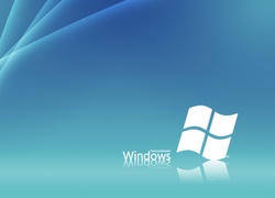 Białe, Logo, Windows, Niebieskie, Tło, Jasne, Pasemka