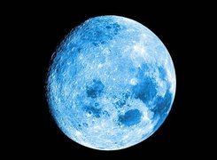 Niebieski, Księżyc