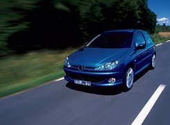 Niebieski, Peugeot 206