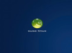 Logo, Suse, Linux, Niebieskie, Tło