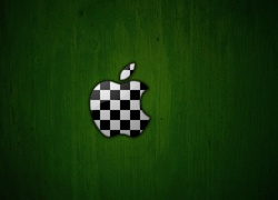 Zielone, Tło, Kraciaste, Apple