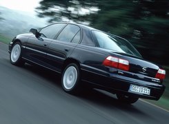 Czarny, Opel Omega, Sedan