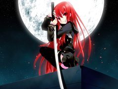 Dziewczyna, Ninja, Katana, Shakugan No Shana