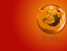 Pomarańczowe, Tło, Logo, Firefox