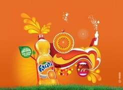 Fanta, Orange, Natura, Zielona, Trawa