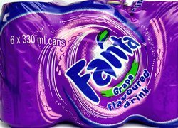 Fanta, Grape, Sześciopak