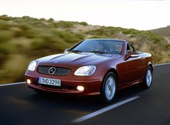 Bordowy, Mercedes SLK