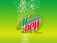 Logo, Mountain, Dew, Jasnozielone, Tło