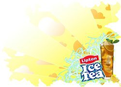 Lipton, Ice, Tea, Szklanka, Kostki, Lodu