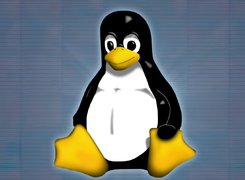 Linux, Pingwinek, Niebieskie, Tło