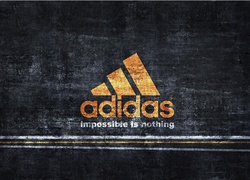 Żółte, Logo, Adidas