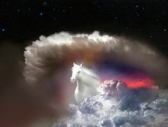 Chmura, Koń