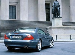 Mercedes, SL, niebieski Metalik