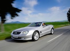 Srebrny, Mercedes, SL