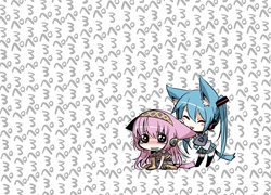 Chibi , Hatsune Miku, Megurine Luka