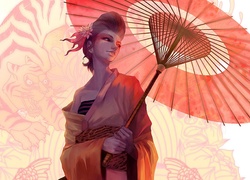Japonka, Parasol, Manga Anime