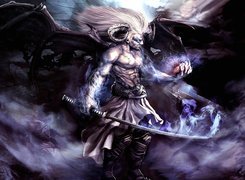 Demon, Skrzydła, Rogi, Serce