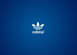 Logo, Adidas, Niebieskie, Tło