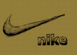 Logo, Nike, Brązowe, Tło