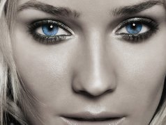 Diane Kruger, Niebieskie, Oczy