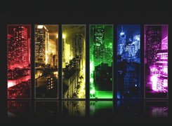Miasto, Noc, Grafika