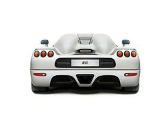 Biały, Koenigsegg, tył
