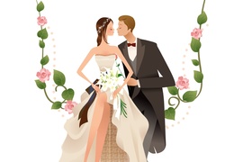 Para, Ślub, Kwiaty