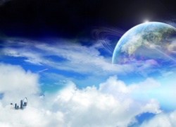 Chmury, Planeta, Kosmos