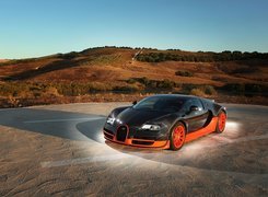 Czarno, Pomarańczowy, Bugatti Veyron