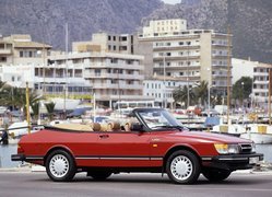 Czerwony, Saab 900, Kabriolet