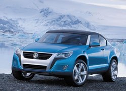 Niebieski, Volkswagen, Concept, Car