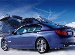 BMW, B7, Alpina, Śnieg