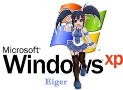 Dziewczyna, Windows XP, Kucyki, Anime