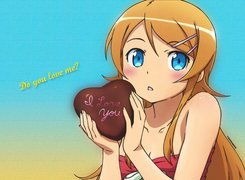 Anime, Walentynka, Serduszko, Blondynka