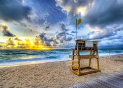 Plaża, Ocean, Palm Beach, Floryda, USA