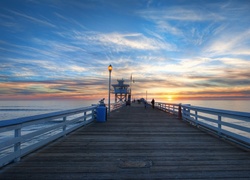 Molo, Morze, San Clemente, Kalifornia, USA
