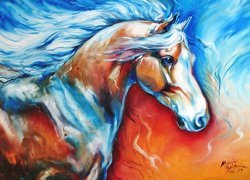 Koń, Reprodukcja, Obrazu, Marcia Baldwin