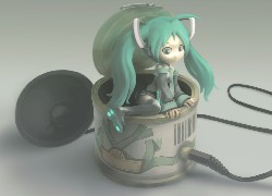 Dziewczyna, Anime, Manga, Miku Hatsune, Vocaloid